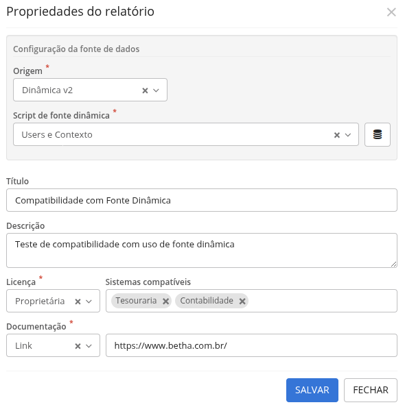 relatórios