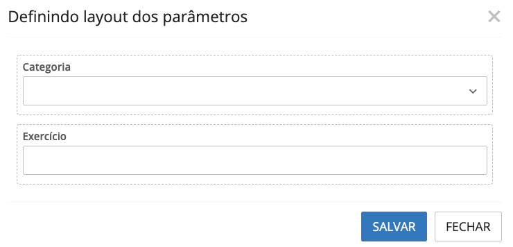 Parâmetros de Execução