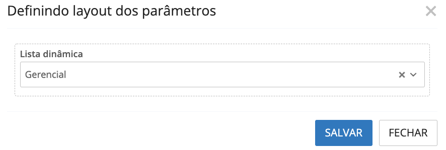 Parâmetros de Execução